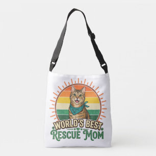Animal Rescue Cat Mom Crossbody Bag