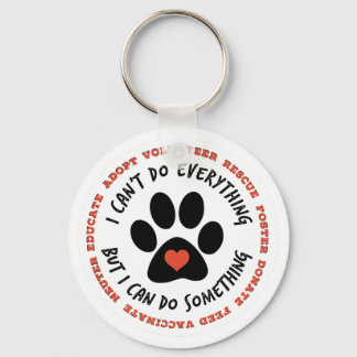 ANIMAL RESCUE Cat Rescue, TNR - I can do something Keychain