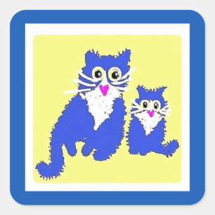 Animal Rescue for Ukraine, Square Sticker