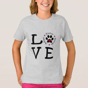 Animal Rescue Love Girl's Ringer T-Shirt
