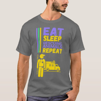 Animal Rescue Rescuing Animals Animal Control Work T-Shirt