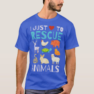 Animal Rescue Rescuing Animals Animal Control Work T-Shirt