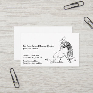 Animal Rescue Shelter Business Card