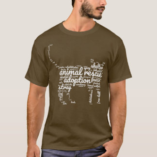 Animal Rescue Wordcloud T-Shirt