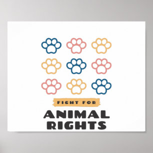 Animal rights poster