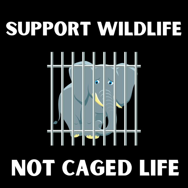 Animal Rights, Support Wildlife, Not Caged Life (Creator Uploaded)