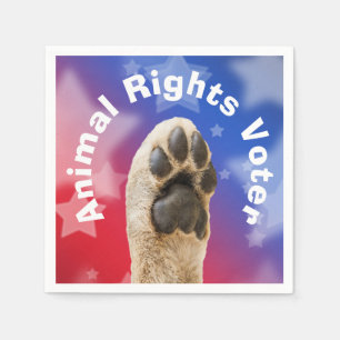 Animal Rights Voter Napkin