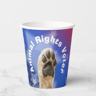 Animal Rights Voter Paper Cups