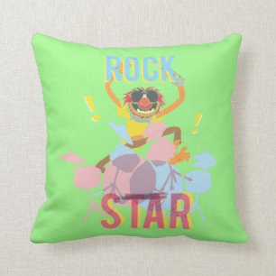 Animal - Rock Star Throw Pillow