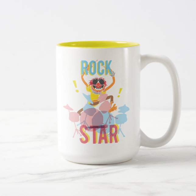 Animal - Rock Star Two-Tone Coffee Mug (Right)