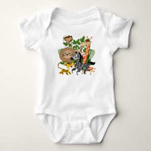 Animal Safari Baby Bodysuit