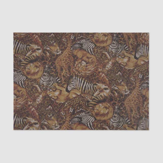 ANIMAL SAFARI JUNGLE TISSUE PAPER (Front)