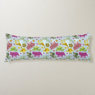 animal safari pattern body pillow