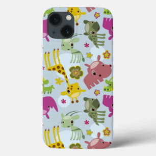 animal safari pattern iPhone 13 case