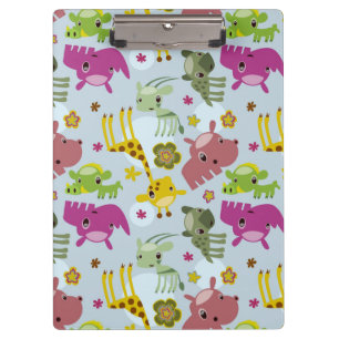 animal safari pattern clipboard