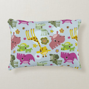 animal safari pattern decorative pillow