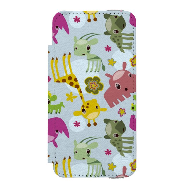 animal safari pattern incipio iPhone wallet case (Folio Front)