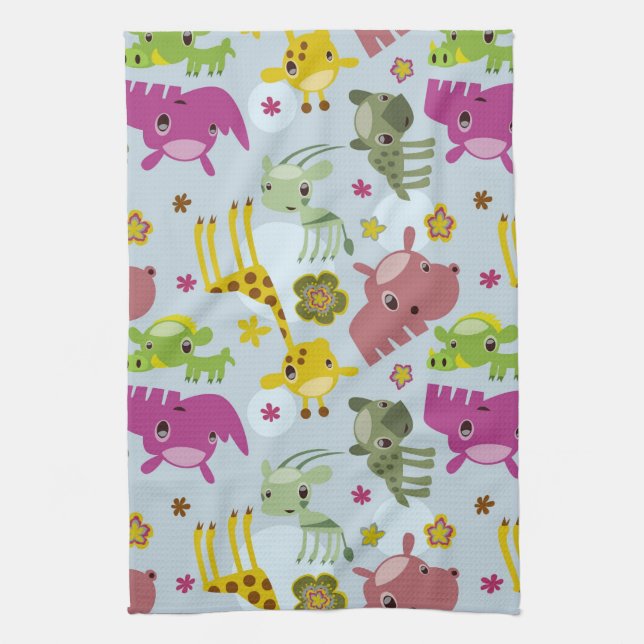 animal safari pattern kitchen towel (Vertical)