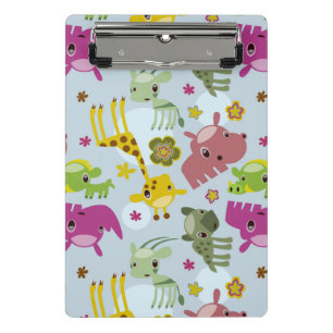animal safari pattern mini clipboard
