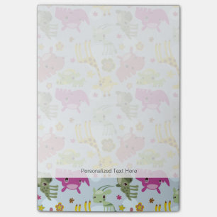animal safari pattern post-it notes