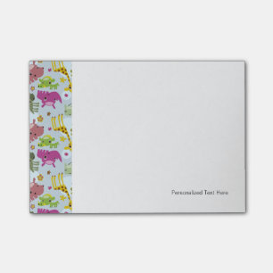 animal safari pattern post-it notes