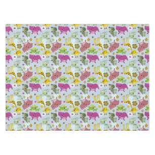 animal safari pattern tablecloth