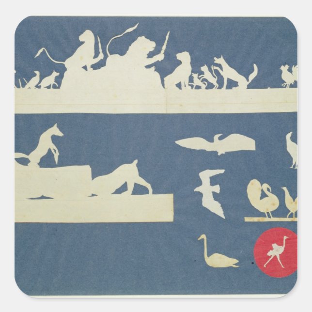 Animal Scenes Square Sticker (Front)