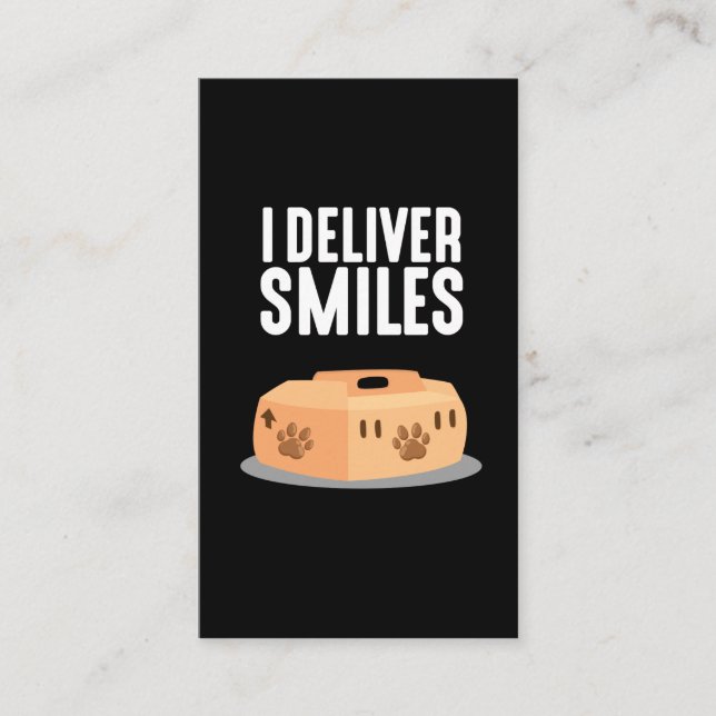 Animal Shelter Adoption Rescue Pet Transport box Business Card (Front)