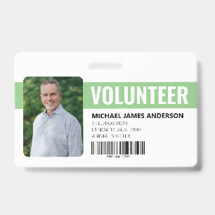 Animal Shelter Volunteer ID Badge