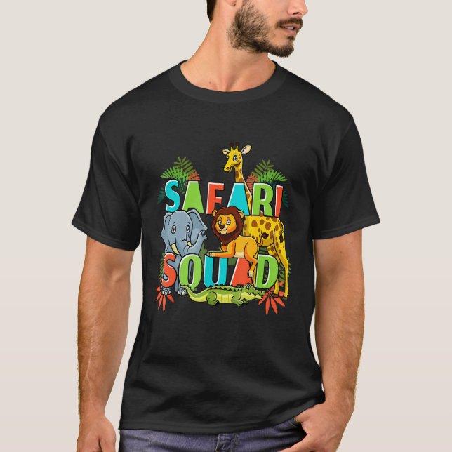 animal shirt for group and family cool summer vaca (Front)