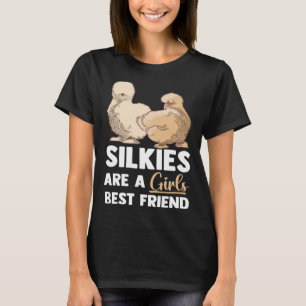 Animal Silkie Chicken Mom Silky Chicken Farmer T-Shirt