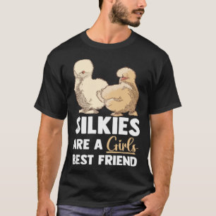 Animal Silkie Chicken Mom Silky Chicken Farmer T-Shirt