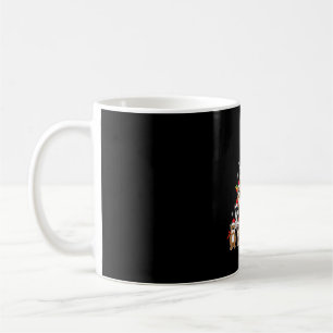 Animal Sitting in snow with Lights Christmas Santa Coffee Mug