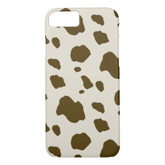 Animal Skin Brown Cow Spots Case-Mate iPhone Case (Back)