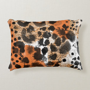 Animal skin: creative leopard pattern. accent pillow