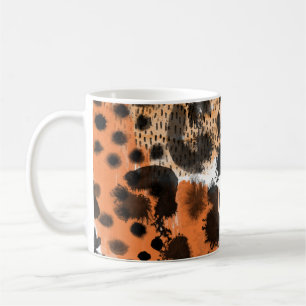 Animal skin: creative leopard pattern. coffee mug