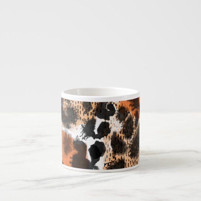 Animal skin: creative leopard pattern. espresso cup (Front)