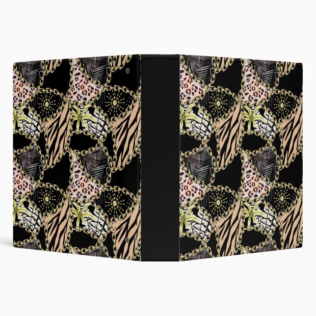 Animal skin, gold chains binder (Background)