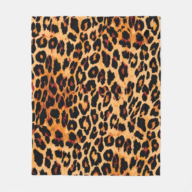 Animal skin pattern seamless. fleece blanket (Front)