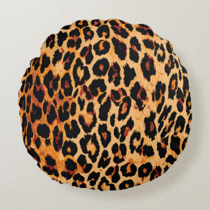 Animal skin pattern seamless. round pillow