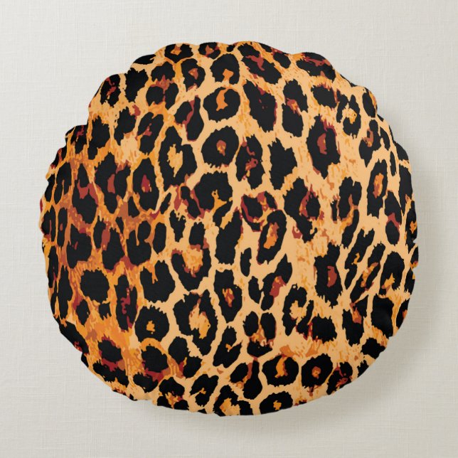 Animal skin pattern seamless. round pillow (Front)