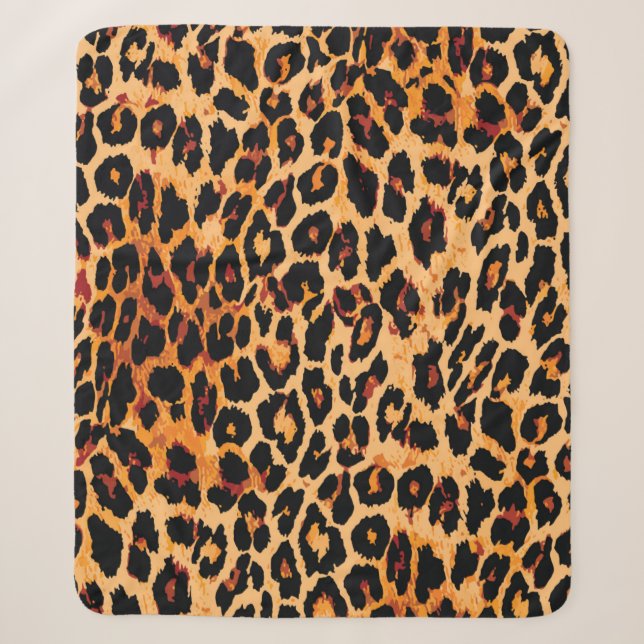Animal skin pattern seamless. sherpa blanket (Front)