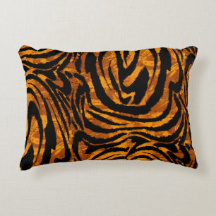 Animal Skin Pattern. The fabric Abstract with Tige Accent Pillow