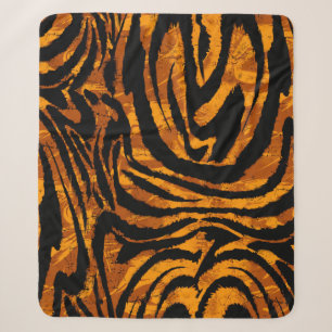 Animal Skin Pattern. The fabric Abstract with Tige Sherpa Blanket