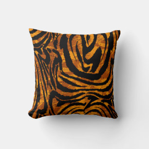 Animal Skin Pattern. The fabric Abstract with Tige Throw Pillow