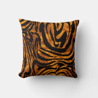 Animal Skin Pattern. The fabric Abstract with Tige Throw Pillow