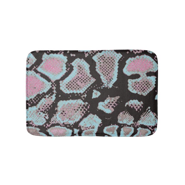 Animal skin pattern, vintage design. bath mat (Front)