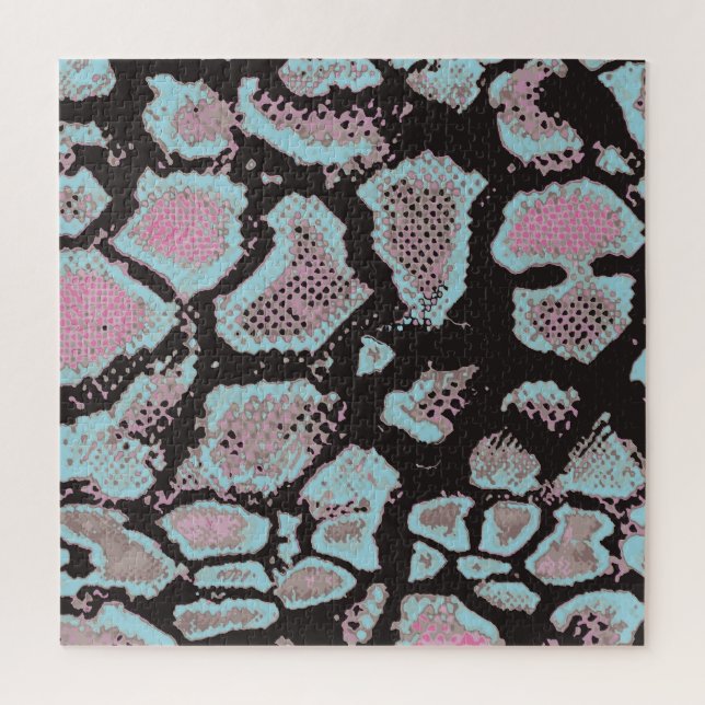 Animal skin pattern, vintage design. jigsaw puzzle (Vertical)