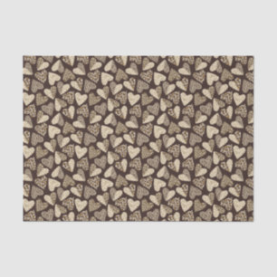 Animal skin with hearts tissue paper