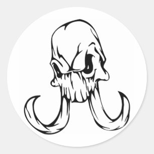Animal Skull Classic Round Sticker